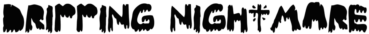 Woodcutter Dripping Nightmare Font 1