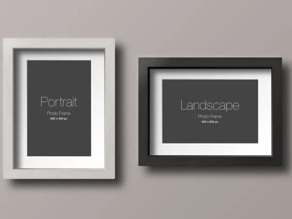 Wooden Photo Frame Mockup 1