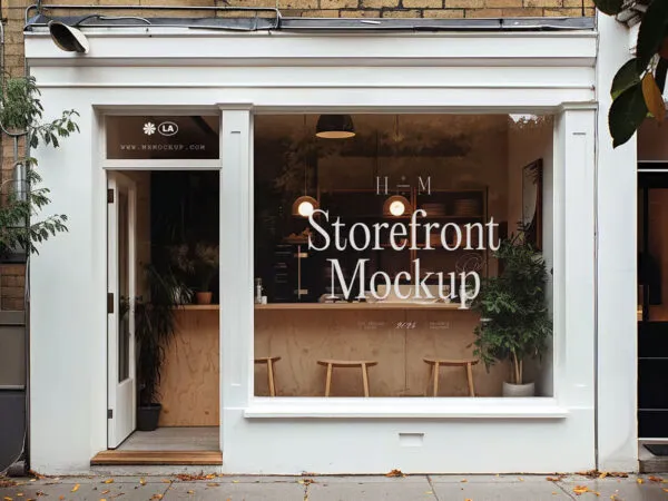 Wooden Storefront Mockup 1
