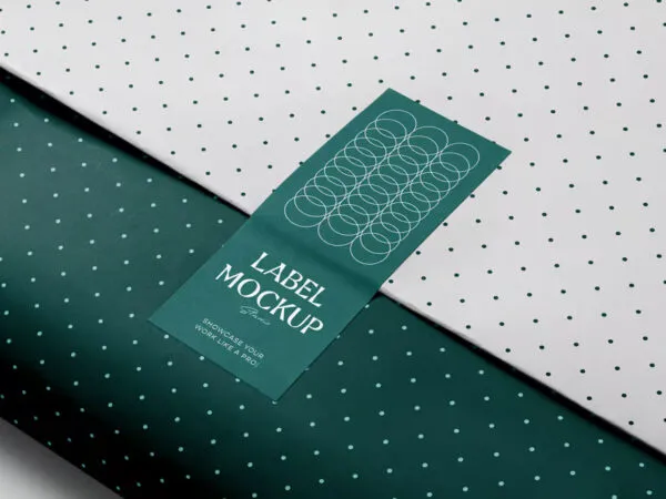 Wrapping Paper in Perspective Mockup 1