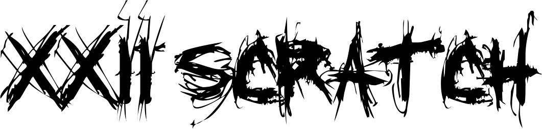 XXII Scratch Font 1