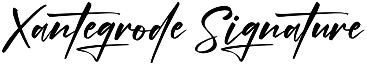 Xantegrode Signature Font 1
