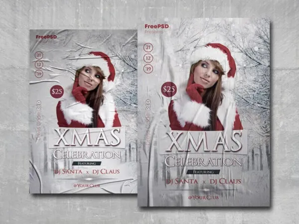 Xmas Celebrations Club and Party Flyer Template 1