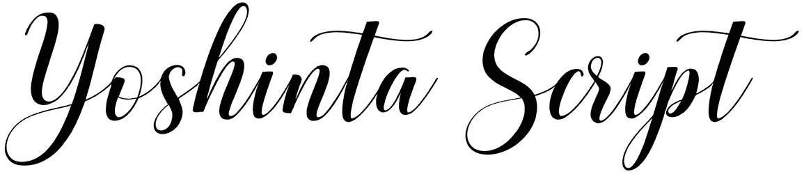 Yoshinta Script Font 1