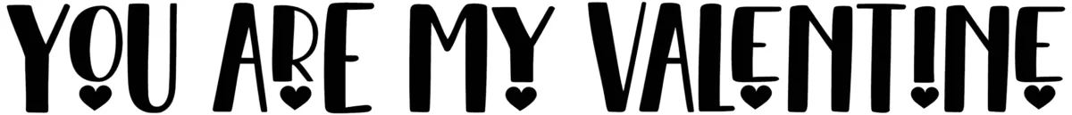 You Are My Valentine Font 1