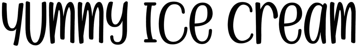 Yummy Ice Cream Font 1