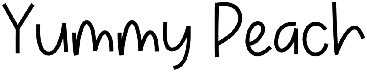 Yummy Peach Font 1