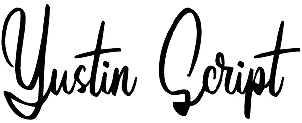 Yustin Script Font 1