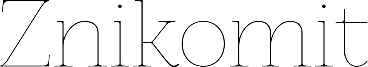 Znikomit Font 1