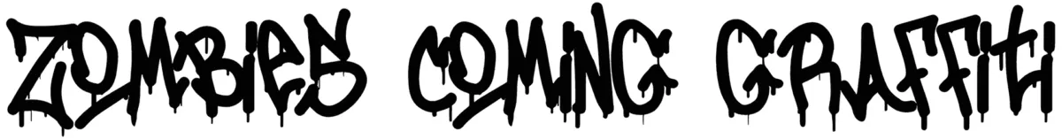 Zombies Coming Graffiti Font 1