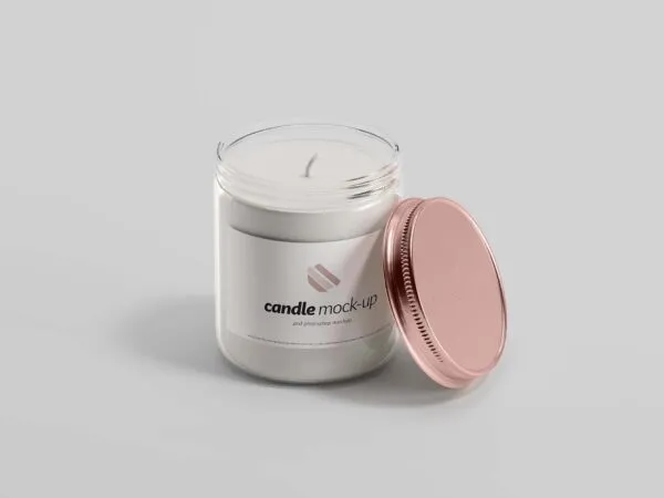 a Branded Candle in a Glass Jar 1