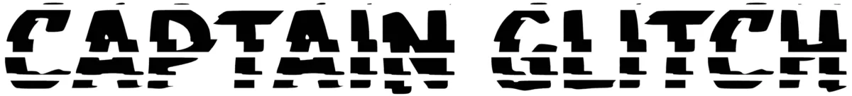 c Captain Glitch Font 1