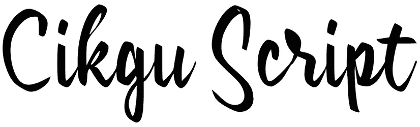 c Cikgu Script Font 1