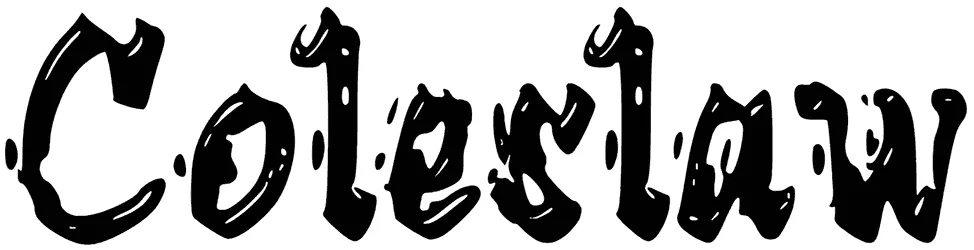 c Coleslaw Font 1