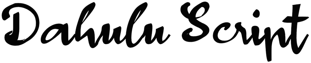 d Dahulu Script Font 1