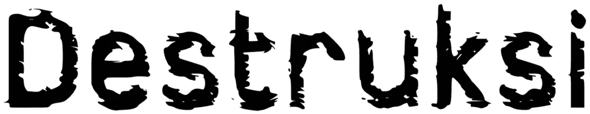 d Destruksi Font 1