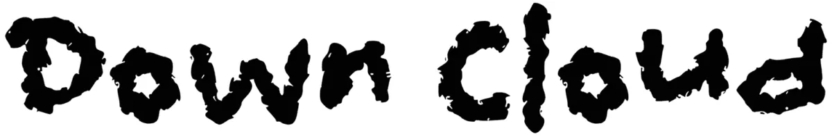d Down Cloud Font 1