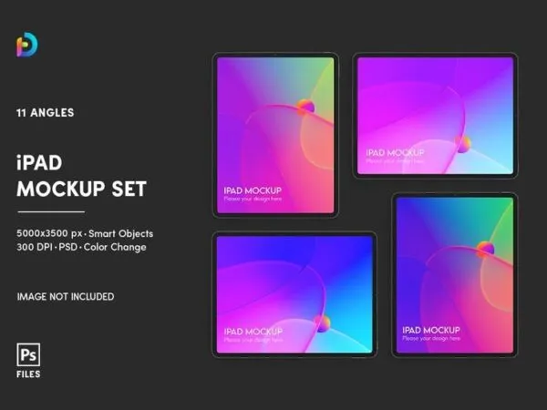 iPad Mockup in 11 Different Visions 1