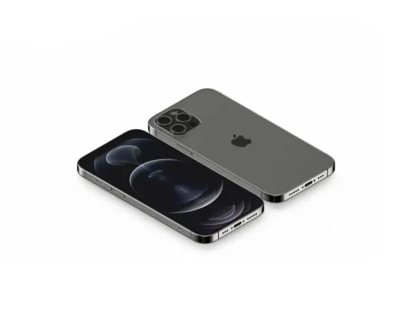 iPhone 12 Pro Mockup Featuring Back Isometric View 1