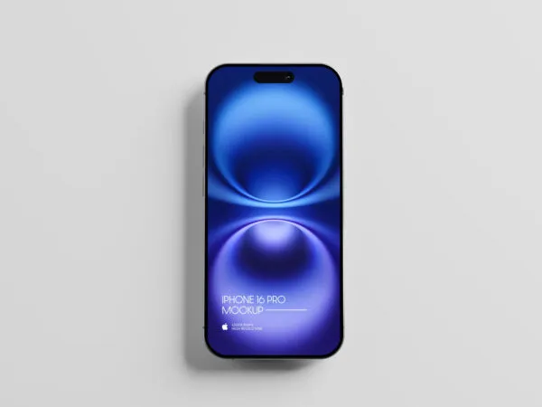 iPhone 16 Pro Mockup From Top View 1