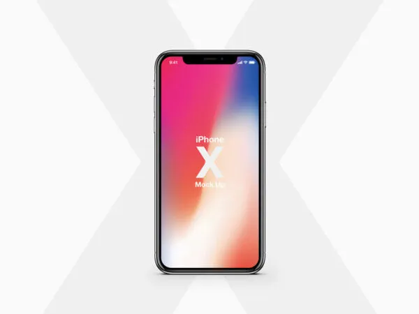 iPhone X Vector Mockup with a Front View 1