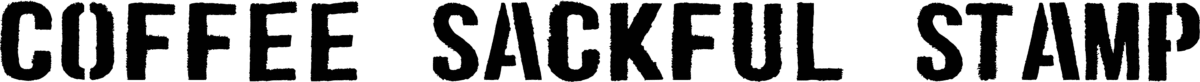 zai Coffee Sackful Stamp Font 1