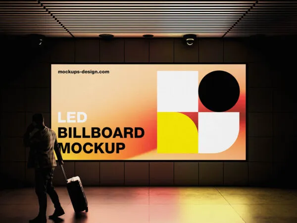 Ambient LED Billboard Mockup Image 1 Designers Lab
